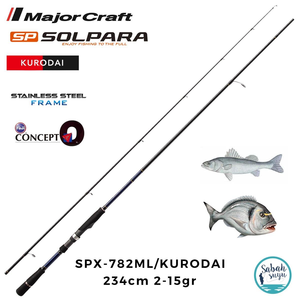 Major Craft Solpara SPX-782ML/Kurodai 234cm 2-15gr (2P) LRF Kamış