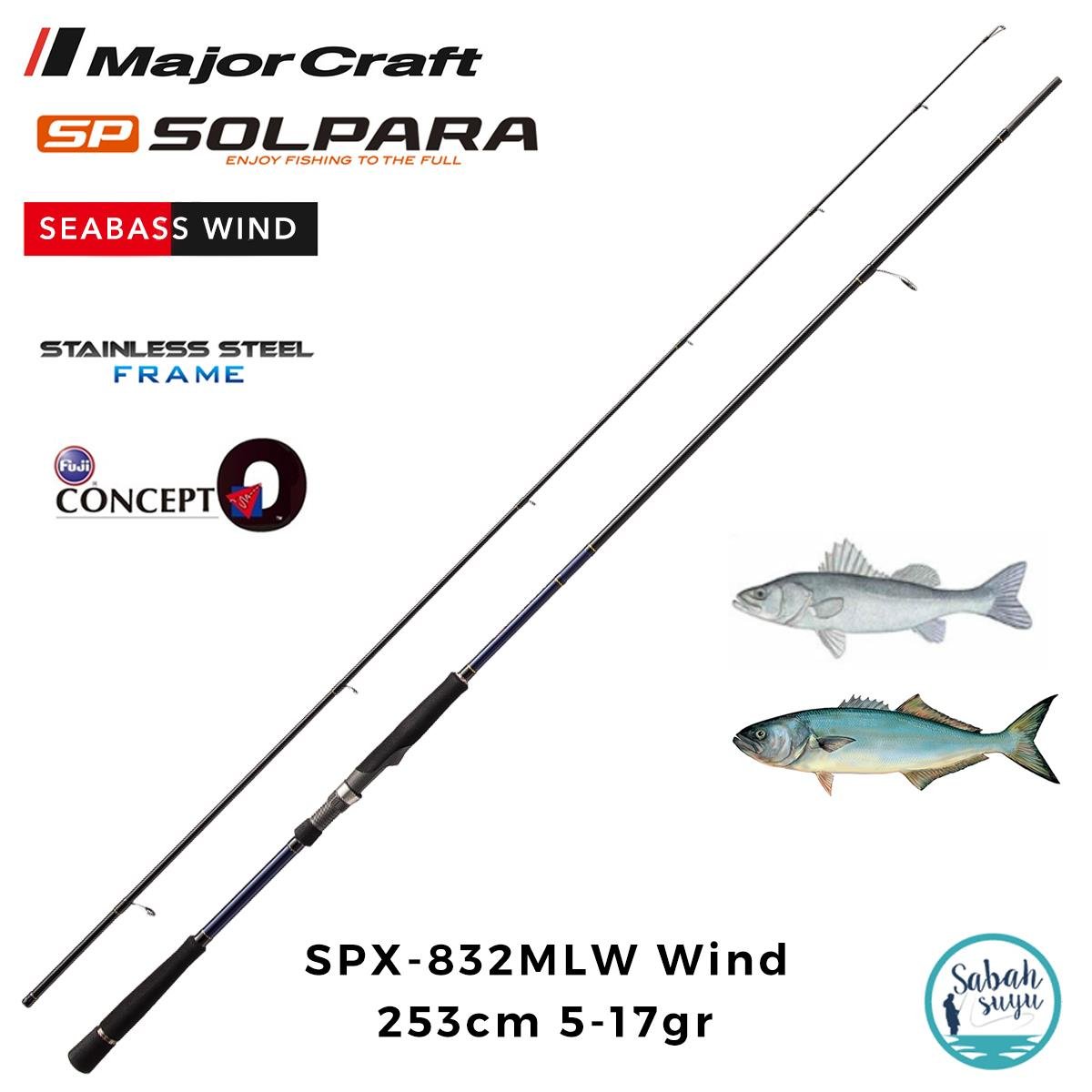 Major Craft Solpara SPX-832MLW Wind 253cm 5-17gr (2P) Light Spin Kamış
