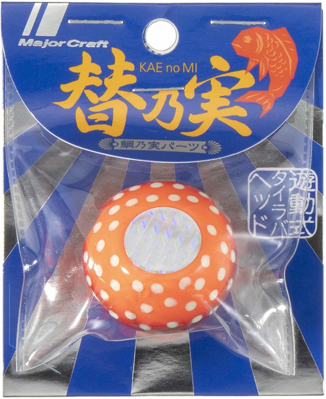 Major Craft TM-Head Slider Tai Rubber Jig 60gr #50 Orange Red Dot Glow