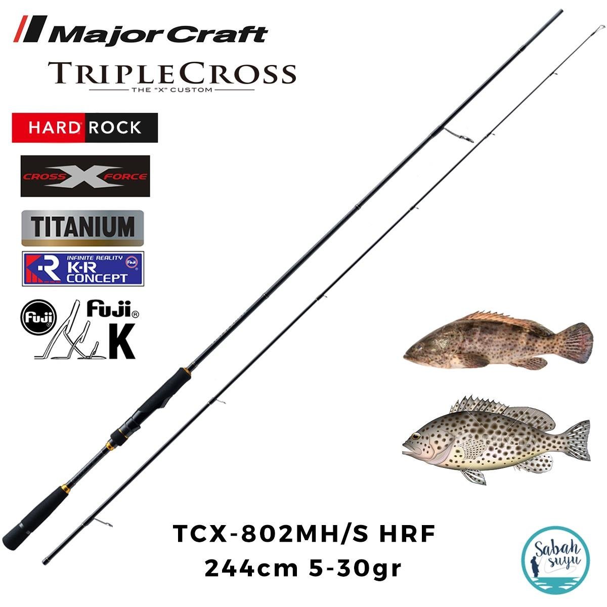 Major Craft Triple Cross TCX-802MH/S HRF 244cm 5-30gr (2P) Spin Kamış