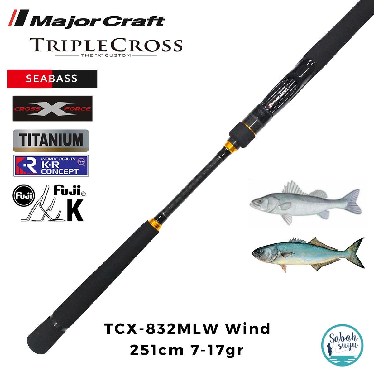Major Craft Triple Cross TCX-832MLW Wind 2.51mt 7-17gr (2P) Spin Kamış