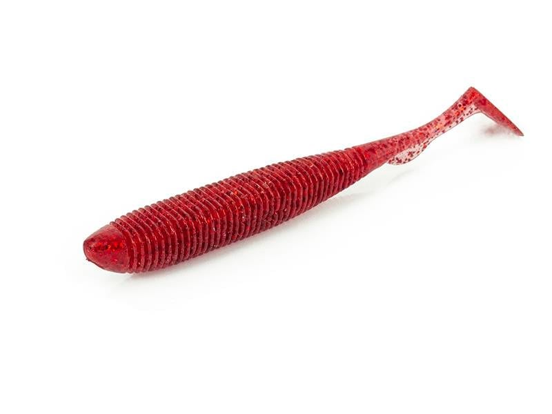 Molix RA Shad 3.8'' 9.6cm (6 Ad) Silikon Balık UV Clear Red Flake