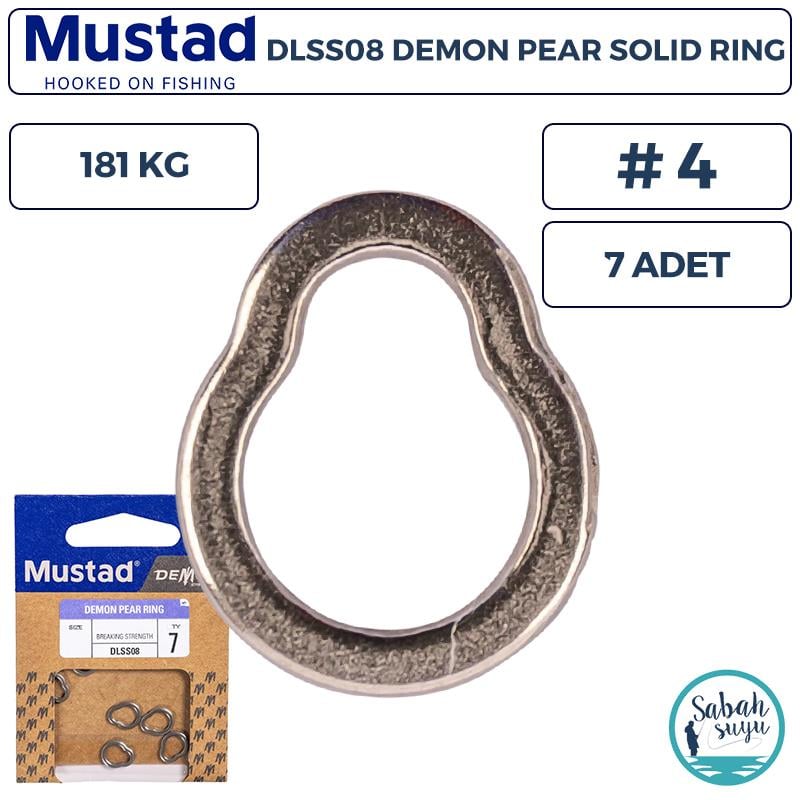 Mustad Demon DLSS08 Solid Ring Armut Halka #4 181kg (7 Adet)