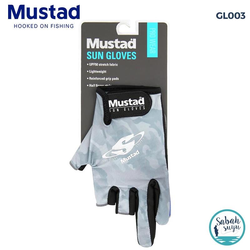 Mustad Sun Gloves UV Korumalı Balıkçı Eldiveni Large