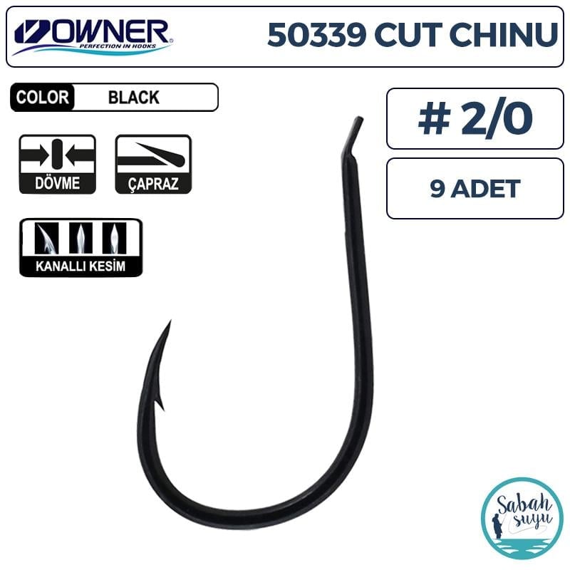 Owner 50339 Cut Chinu İğne Siyah #2/0 (9 Adet)