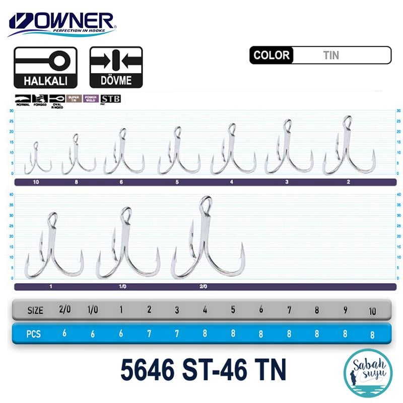 Owner 5646 ST-46N Tin Üçlü İğne #1