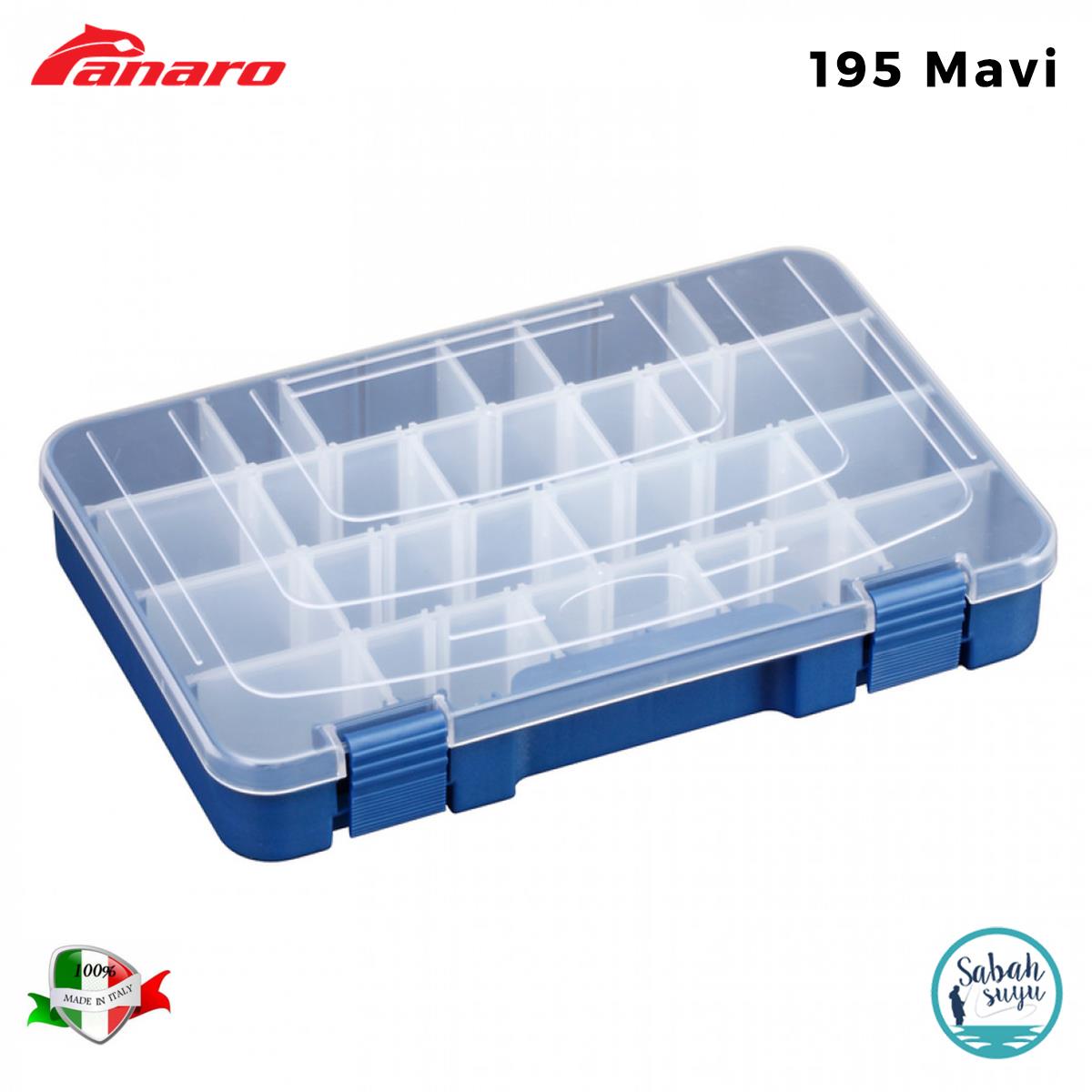 Plastica Panaro 195 Scatola Bölmeli Kutu 276X188X45mm Mavi