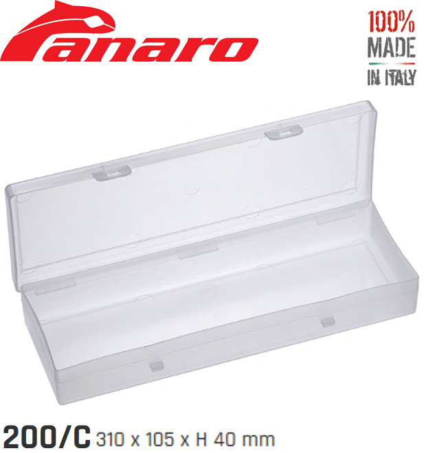 Plastica Panaro 200/C Şeffaf Kutu 310X105X40mm.