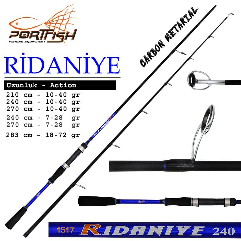 Portfish Ridaniye Spin 2.70mt 10-40gr (2P) Spin Kamış