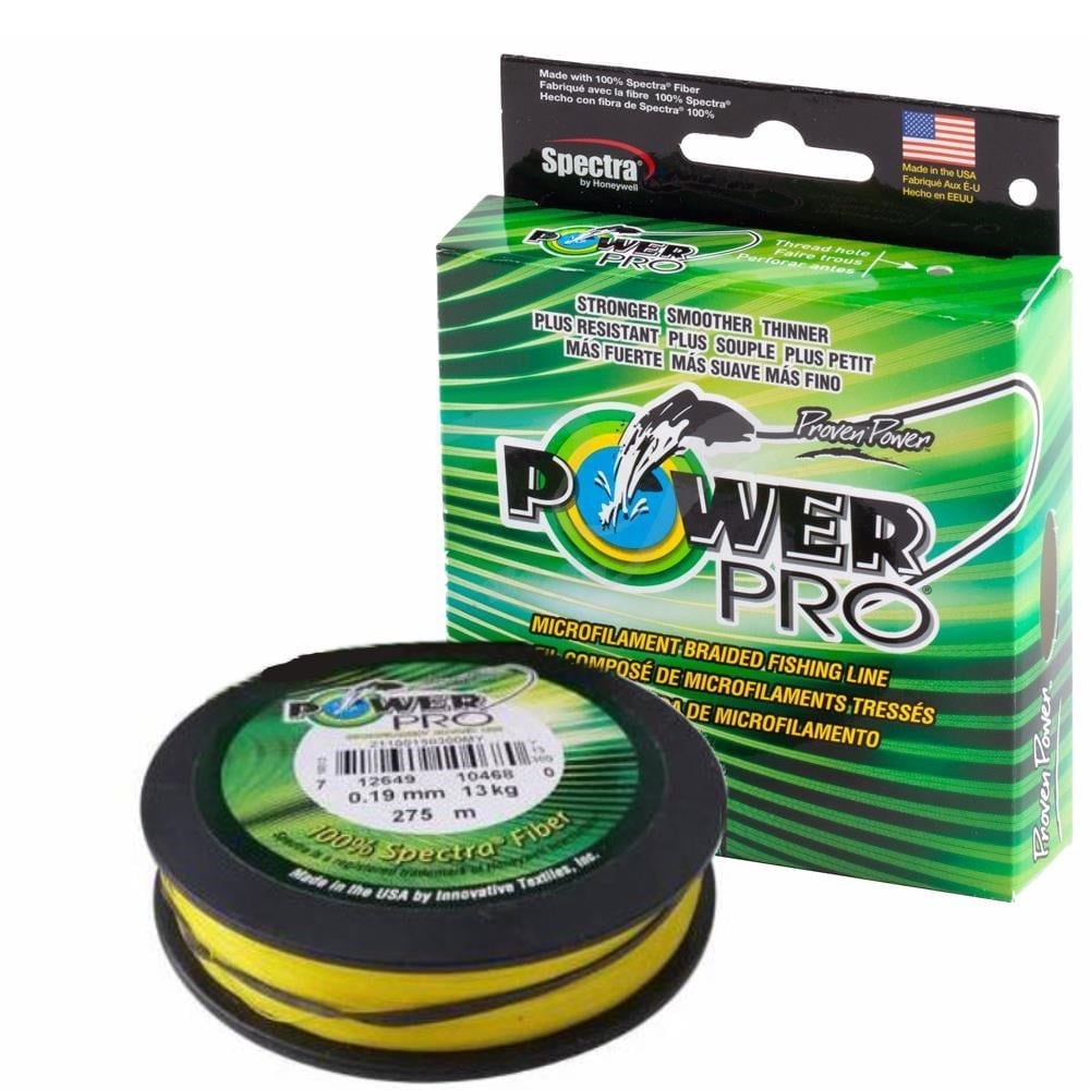 Power Pro Örgü İp 275 Mt. 0.19mm 13 kg. Hi-Vis Yellow