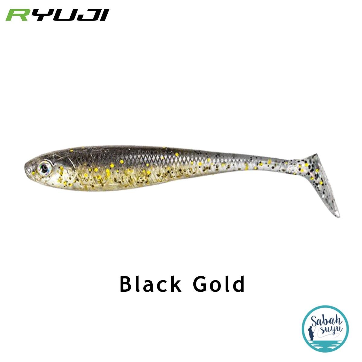 Ryuji Panic Shad 9cm 5.5gr Silikon Balık (3 Adet) Black Gold