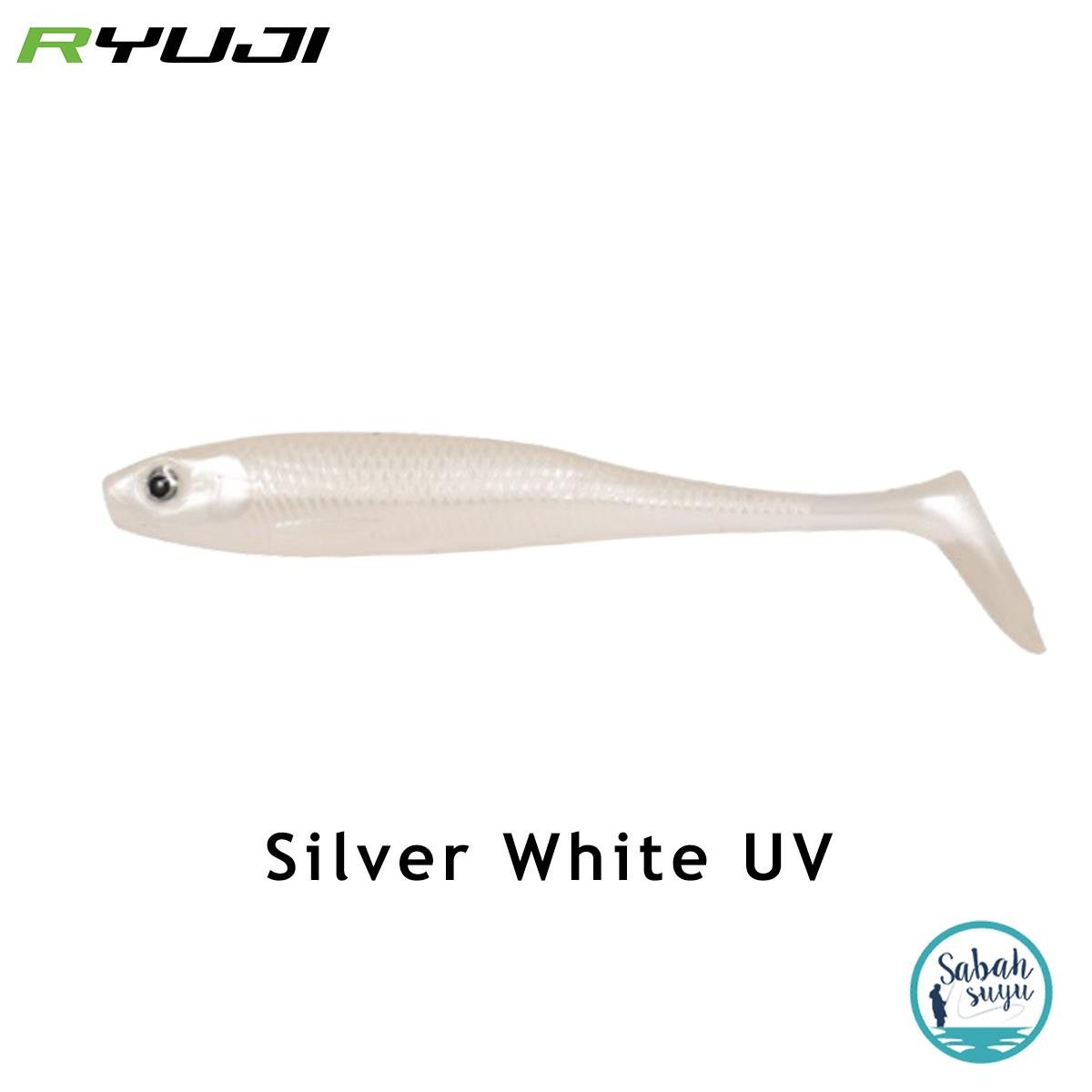 Ryuji Panic Shad 9cm 5.5gr Silikon Balık (3 Adet) Silver White UV
