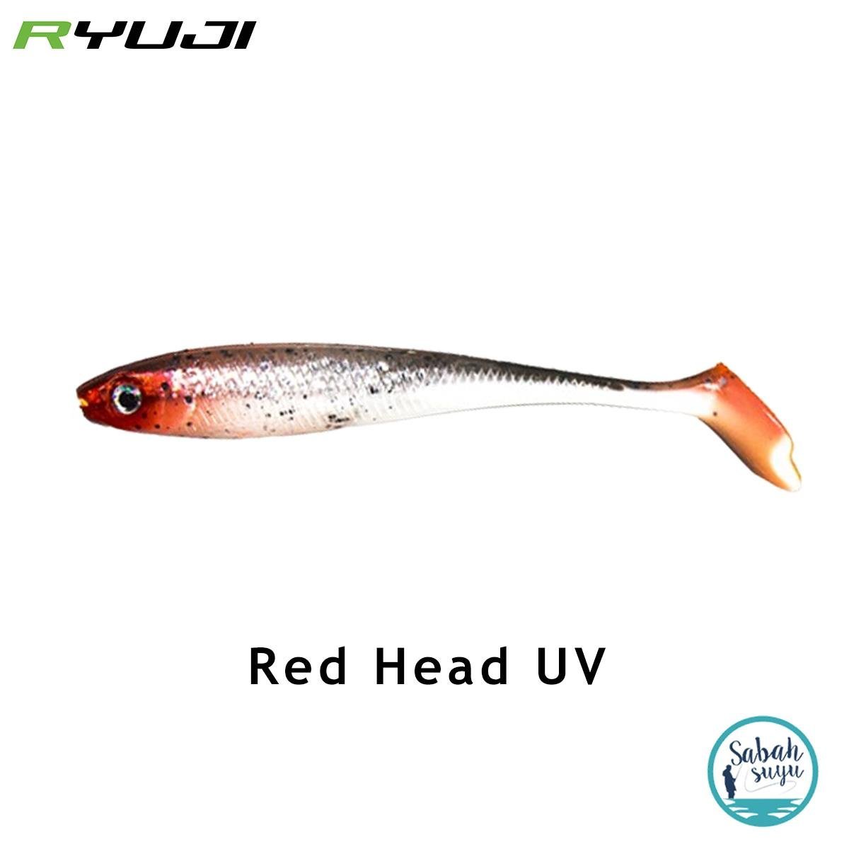 Ryuji Panic Shad 9cm 5.5gr Silikon Balık (3 Adet) Red Head UV