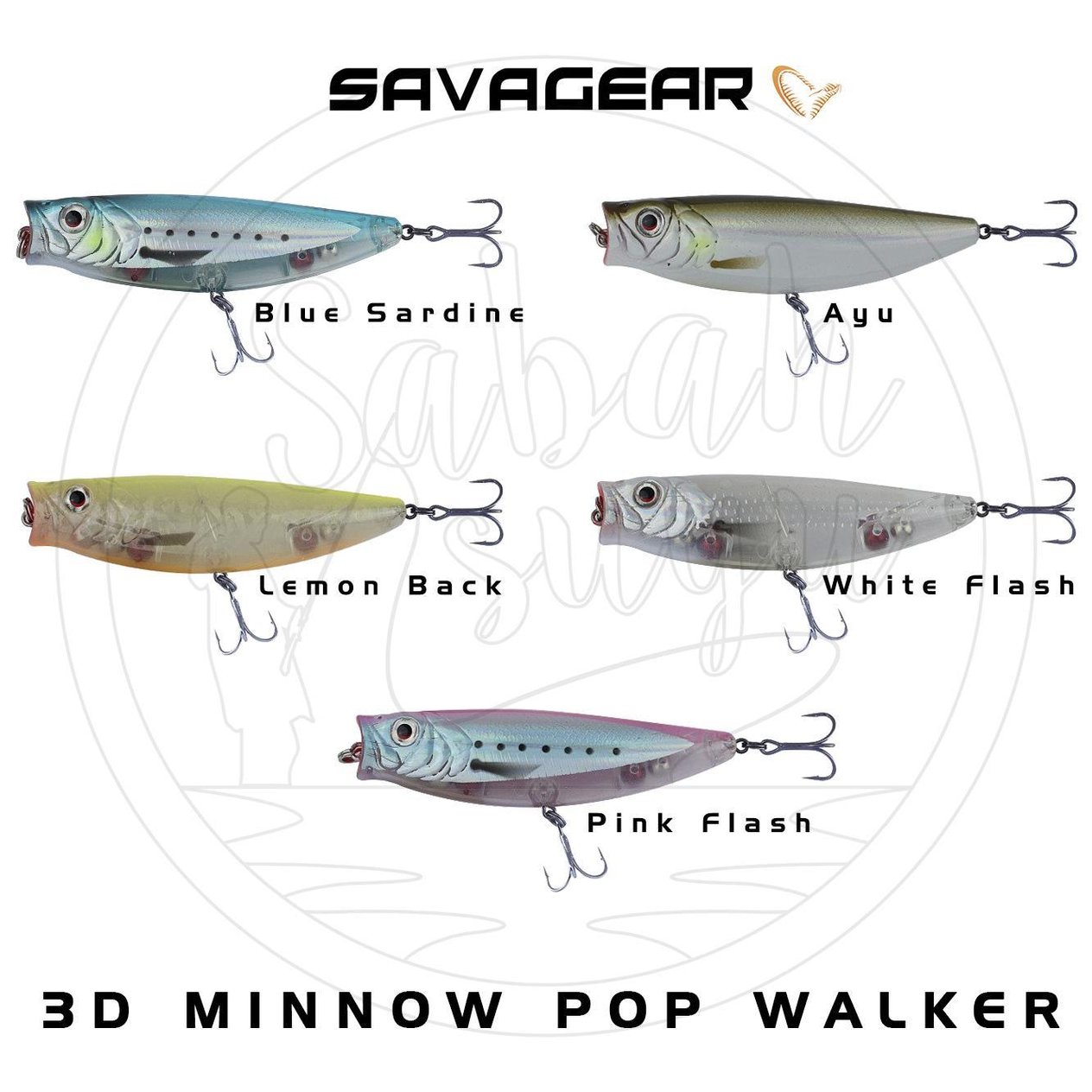 Savage Gear 3D Minnow Pop Walker 55 5.5cm 5gr Suni Yem Pink Flash