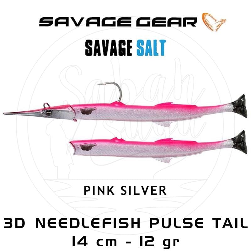Savage Gear 3D Needlefish Pulsetail 2+1 14cm 12gr Pink Silver