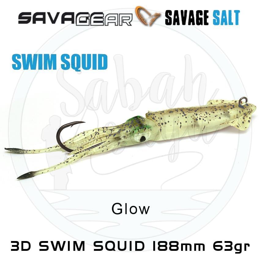 Savage Gear 3D Swim Squid 188mm 63gr (1 Adet) Glow
