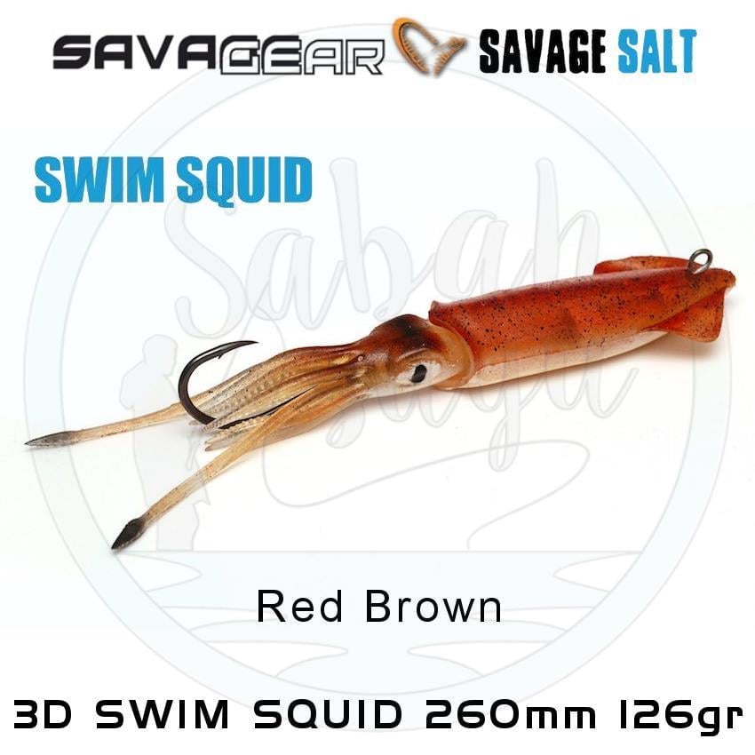 Savage Gear 3D Swim Squid 260mm 126gr (1 Adet) Red Brown