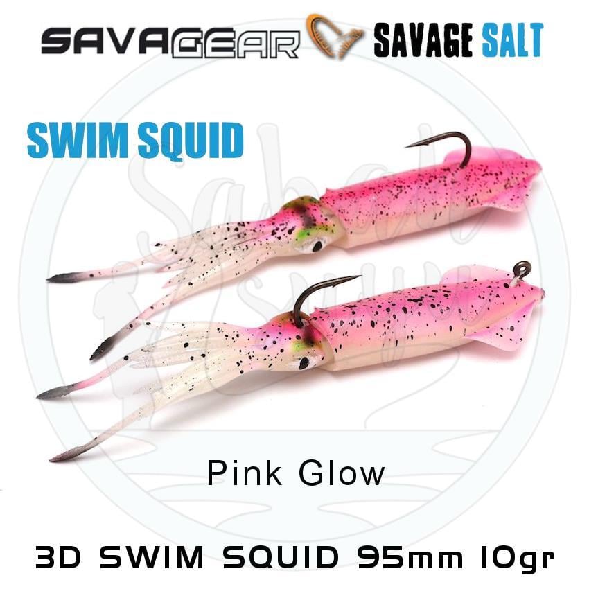 Savage Gear 3D Swim Squid 95mm 10gr (2 Adet) Pink Glow
