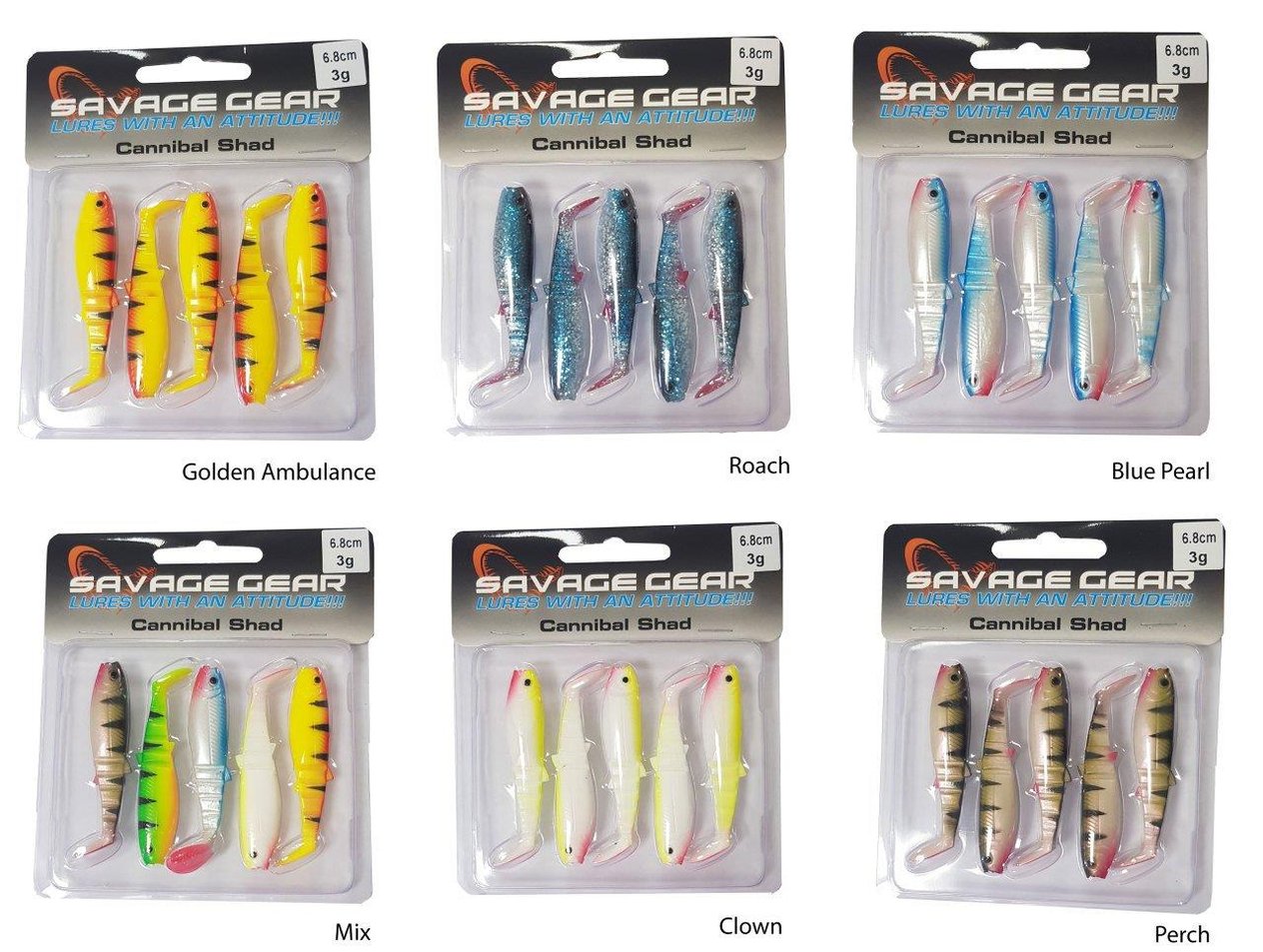 Savage Gear LB Cannibal 6.8cm 3gr Silikon Yem (5ad) Perch