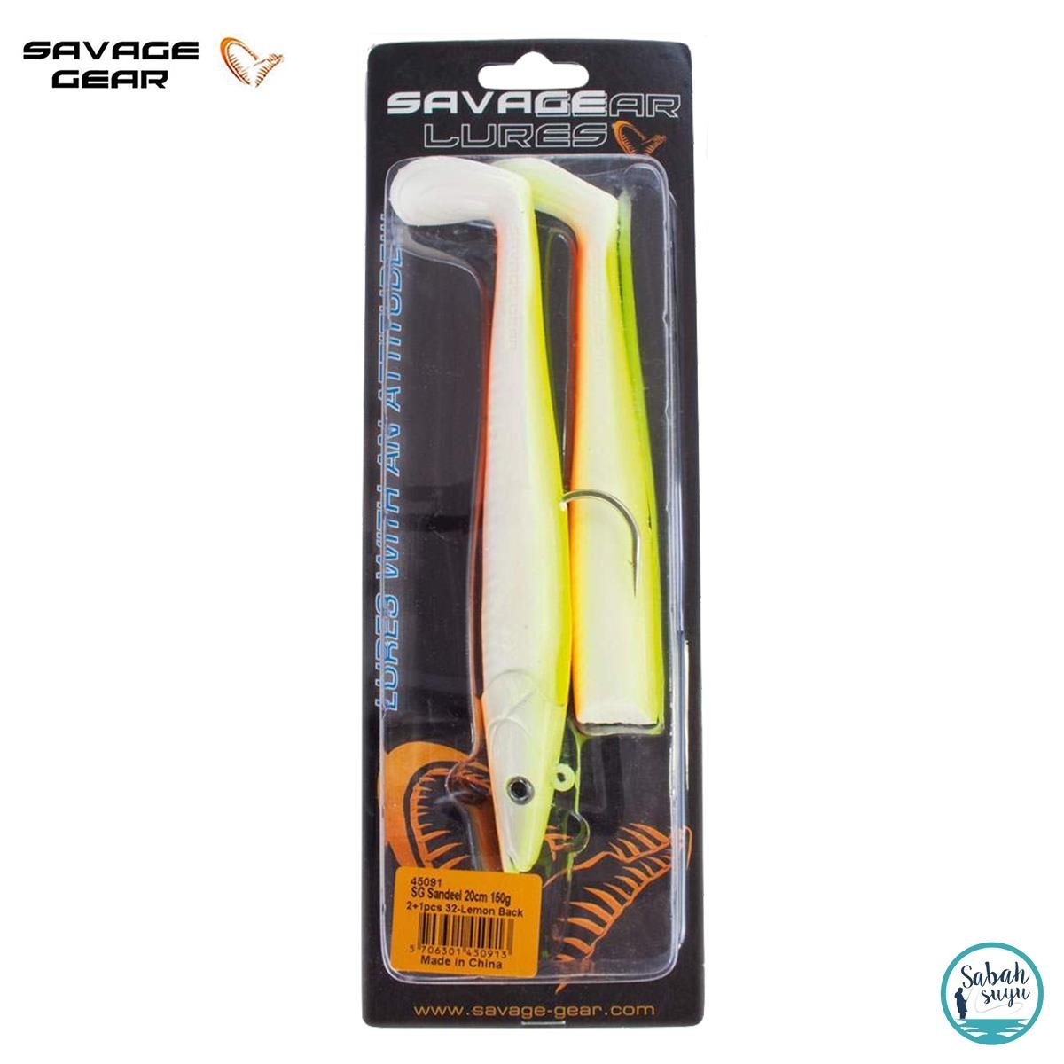 Savage Gear Sandeel 20cm 150gr. Combo (2+1) Lemon Back