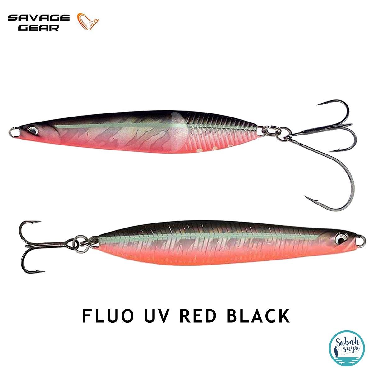 Savage Gear Seeker ISP 87mm 16gr Kaşık Yem Fluo UV Red Black