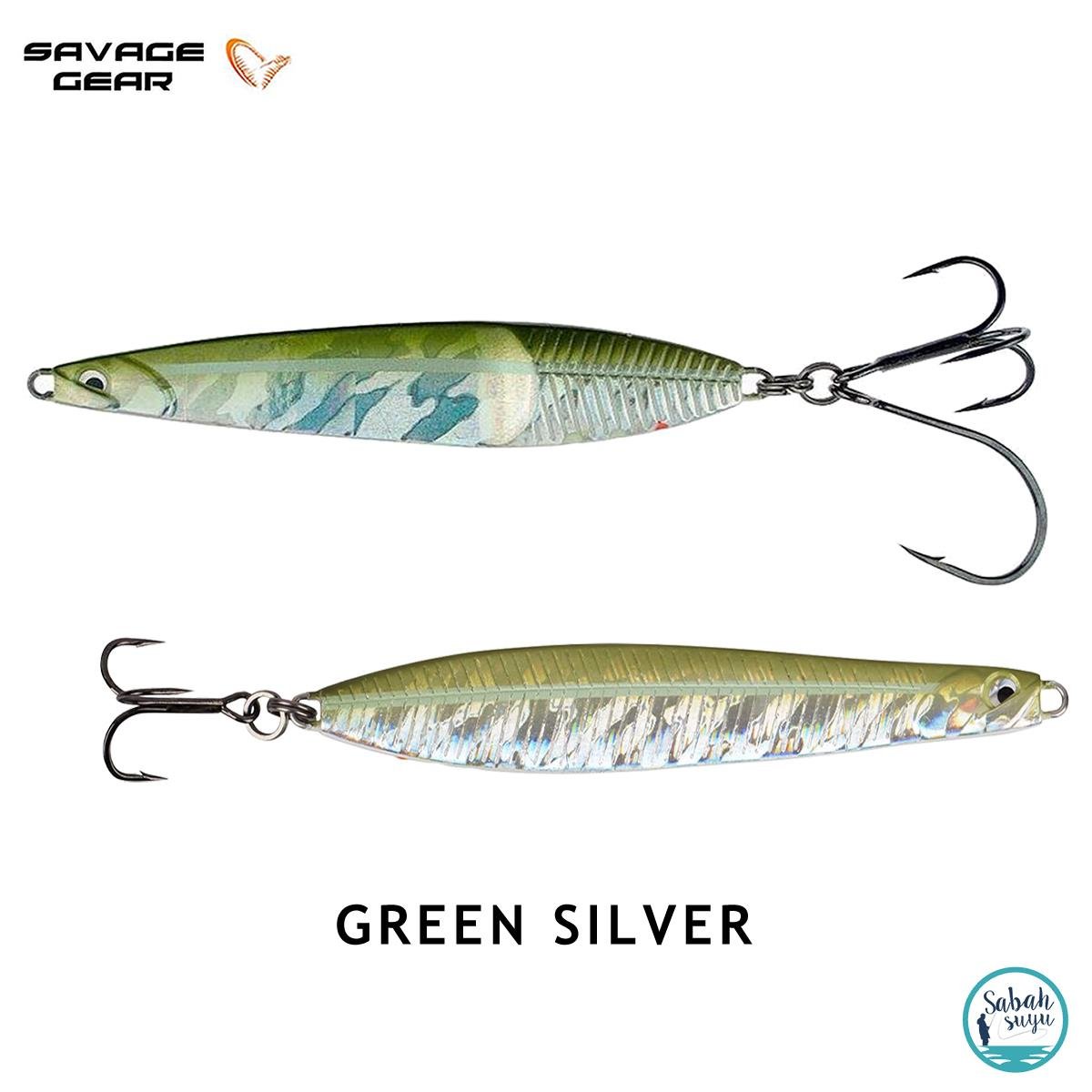 Savage Gear Seeker ISP 98mm 23gr Kaşık Yem Green Silver