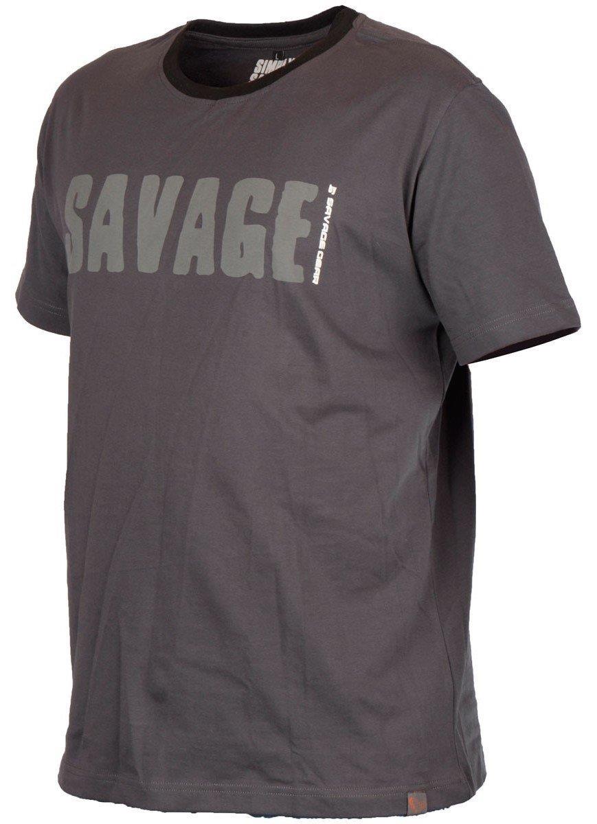Savage Gear Simply Savage T-Shirt Gri