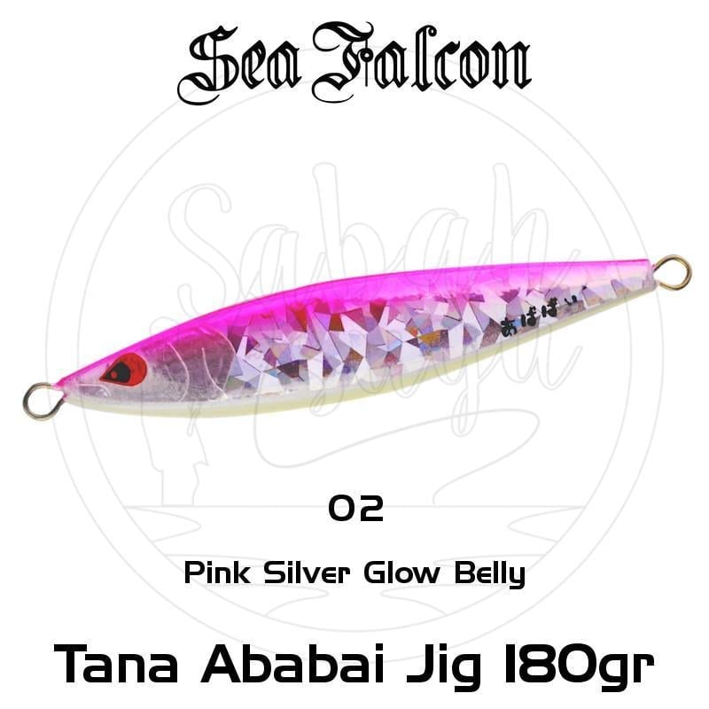 Sea Falcon Ababai Jig 180gr 02 Pink Silver Glow Belly