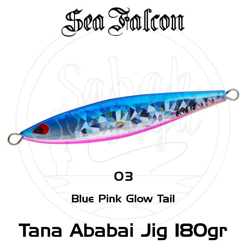 Sea Falcon Ababai Jig 180gr 03 Blue Pink Glow Tail
