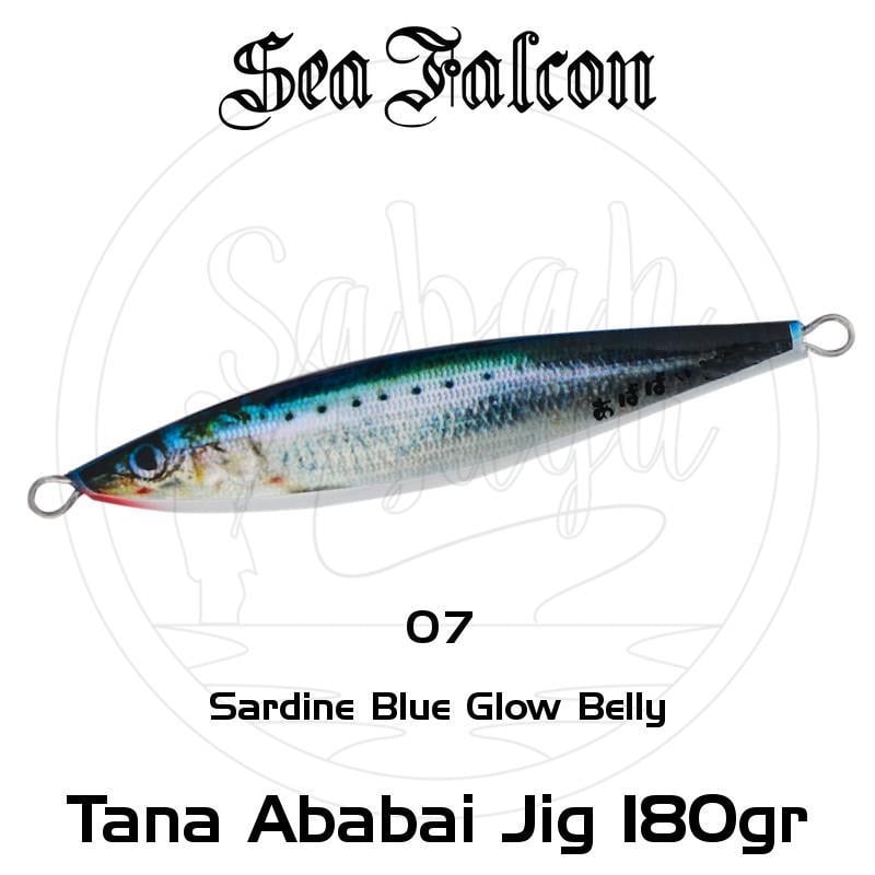 Sea Falcon Ababai Jig 180gr 07 Sardine Blue Glow Belly