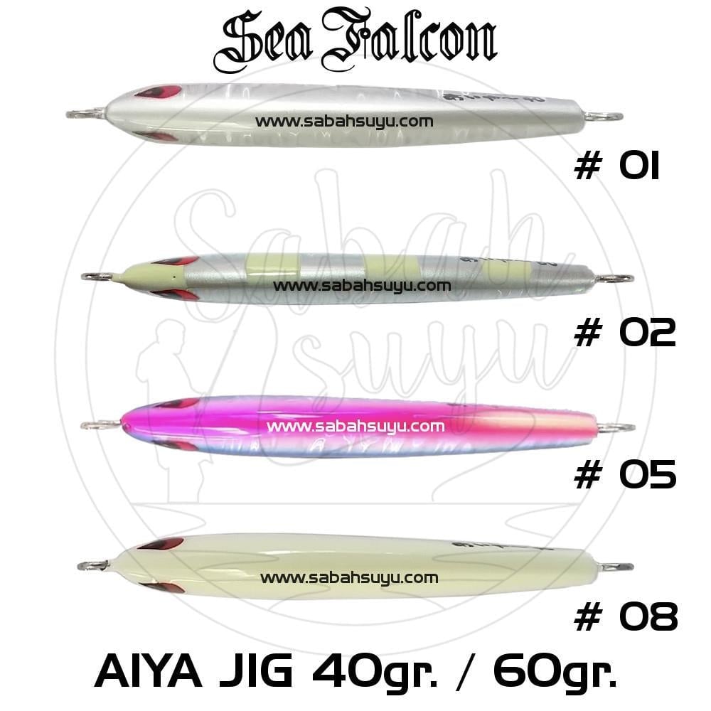 Sea Falcon Aiya Jig 40gr 02 Silver Zebra Glow