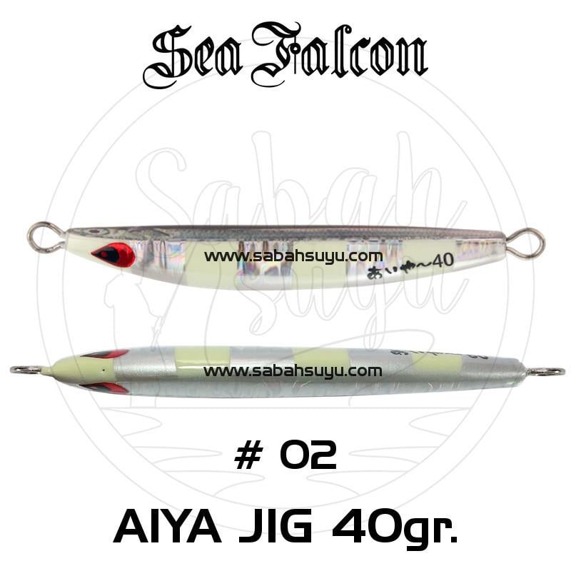 Sea Falcon Aiya Jig 40gr 02 Silver Zebra Glow