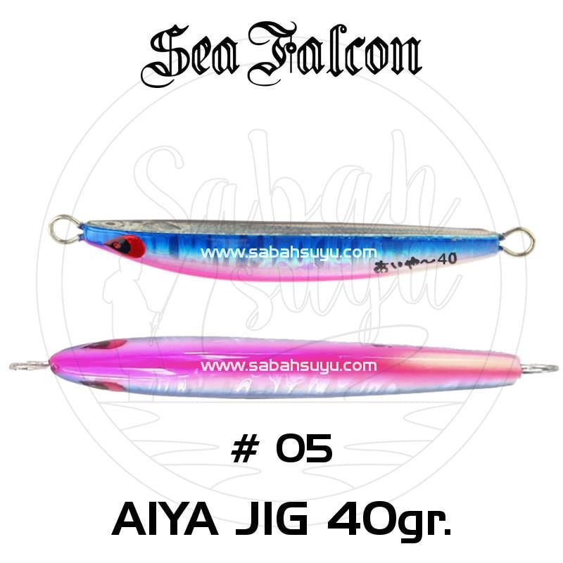 Sea Falcon Aiya Jig 40gr 05 Blue Pink Glow Tail