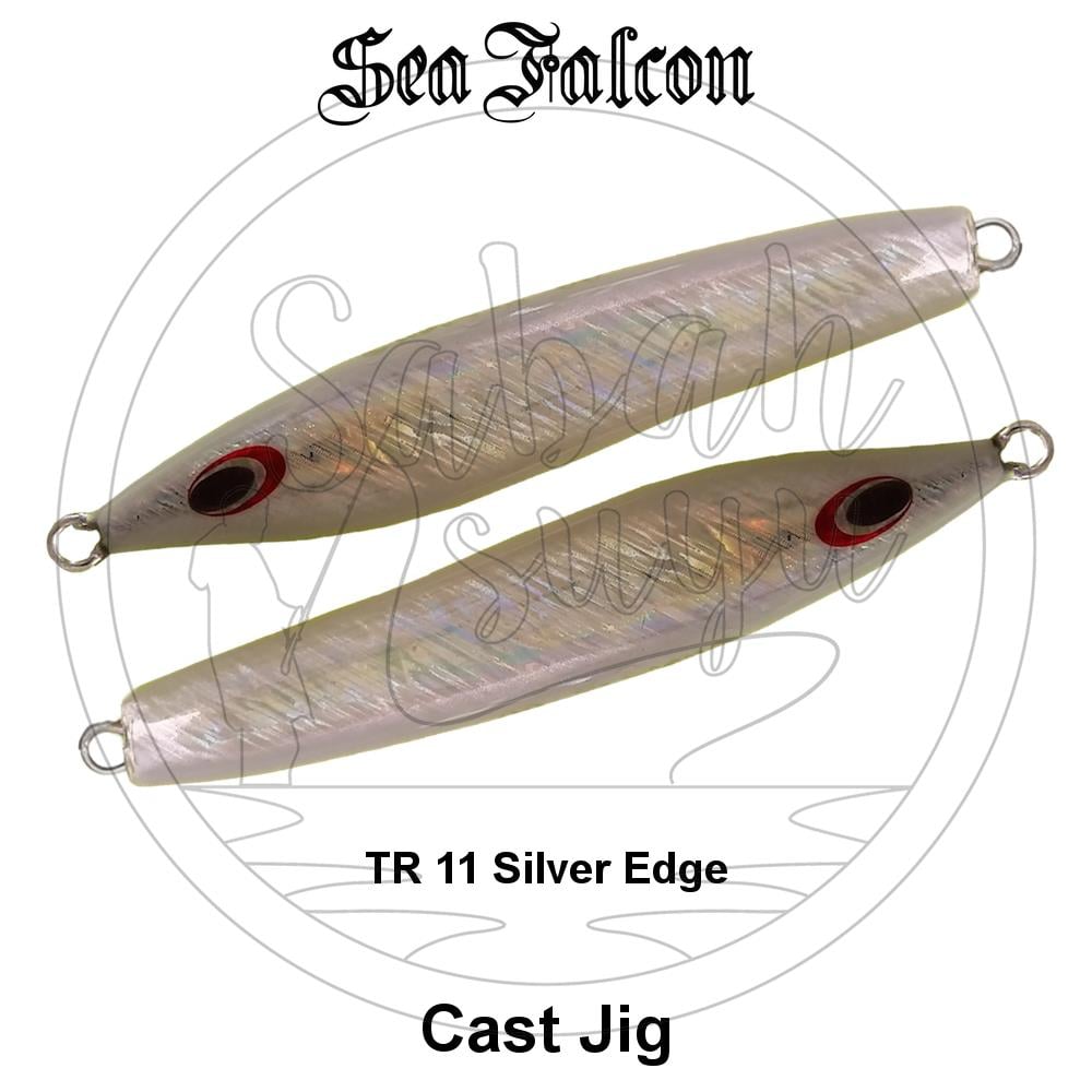 Sea Falcon Cast Jig 60gr TR-11 Silver Edge