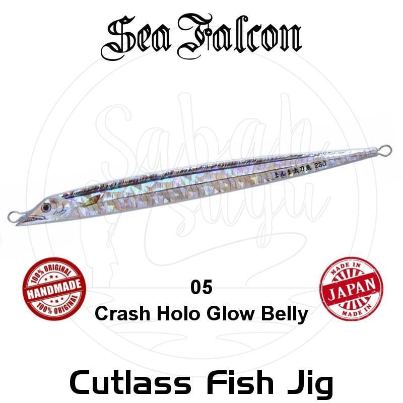 Sea Falcon Cutlass Fish Jig 180Gr. 05 Crash Holo Glow Belly