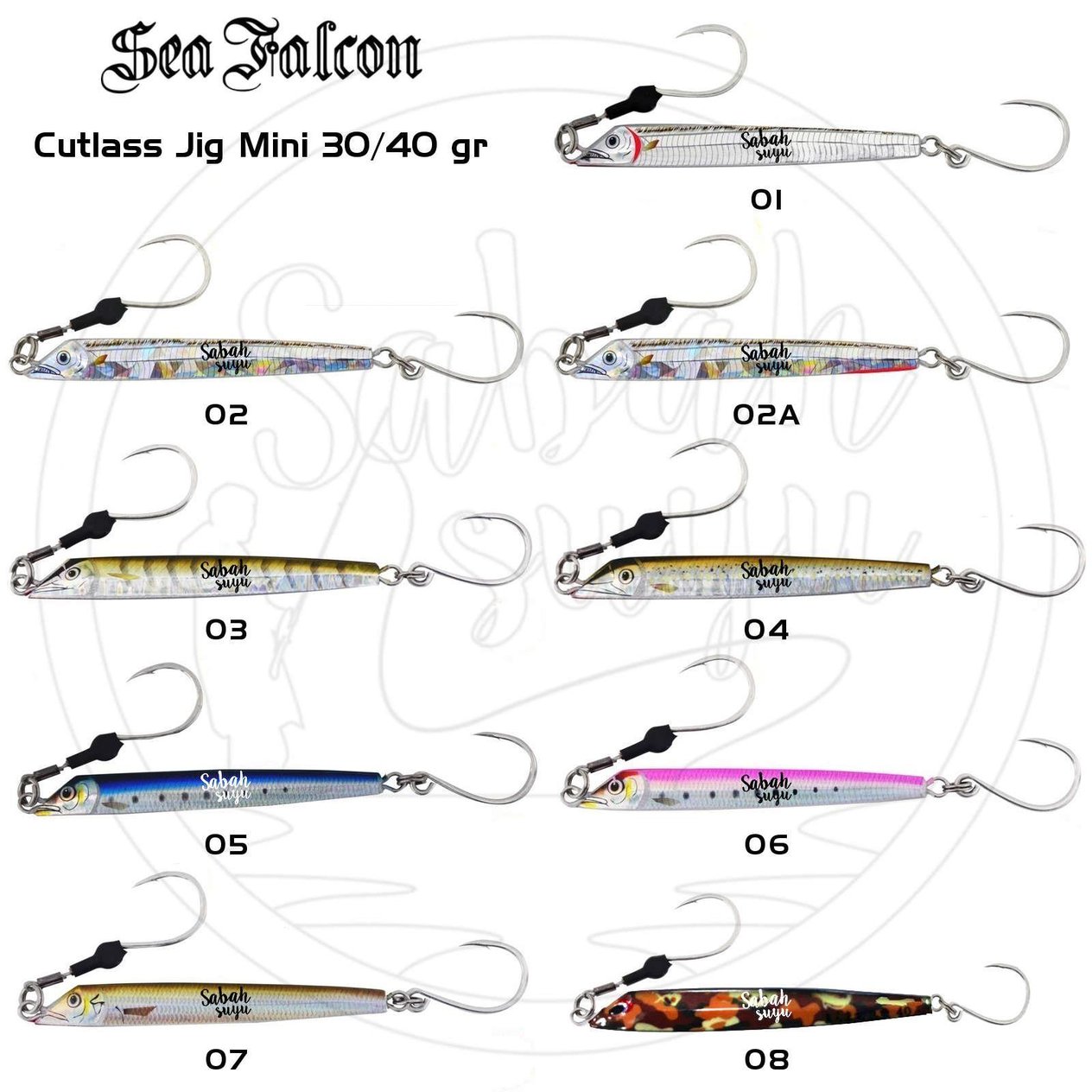 Sea Falcon Cutlass Fish Jig Mini 30gr 08