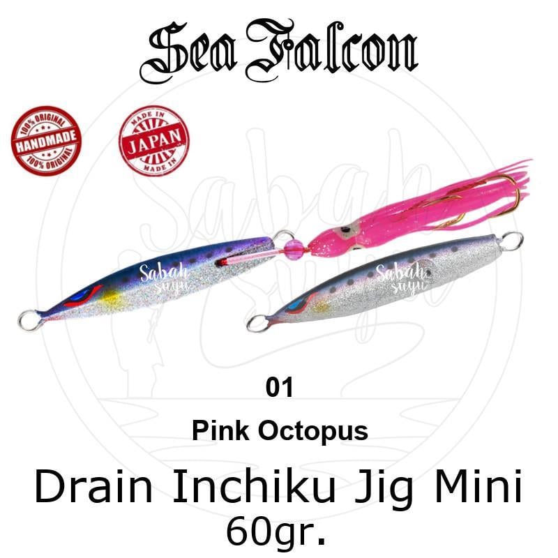 Sea Falcon Drain Inchiku Mini 60gr. 01 Pink Octopus