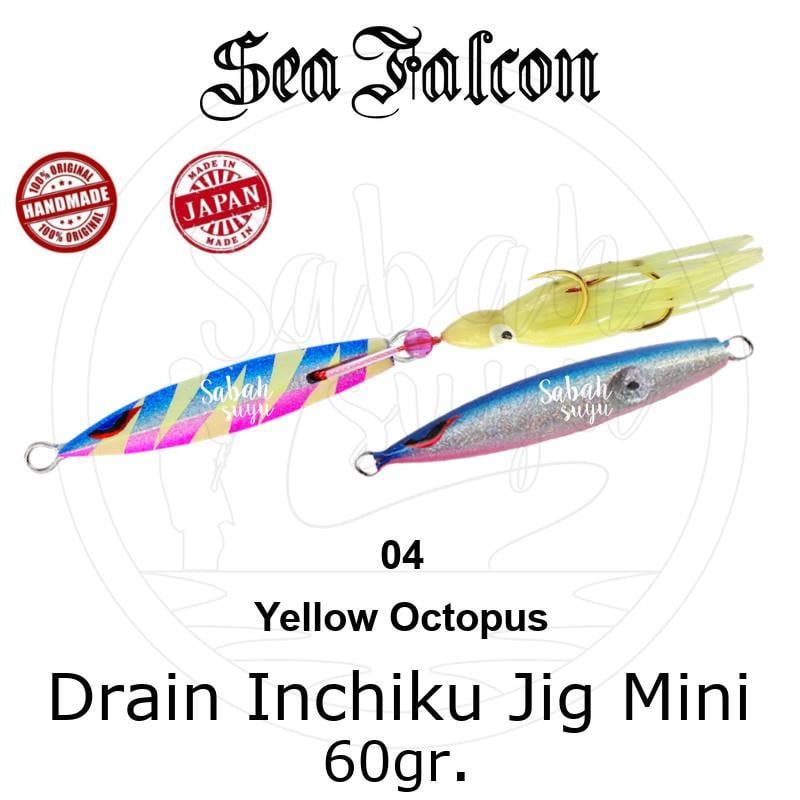 Sea Falcon Drain Inchiku Mini 60gr. 04 Yellow Octopus