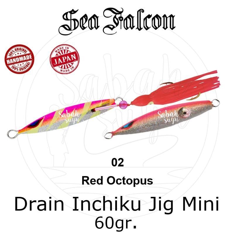 Sea Falcon Drain Inchiku Mini 60gr. 02 Red Octopus