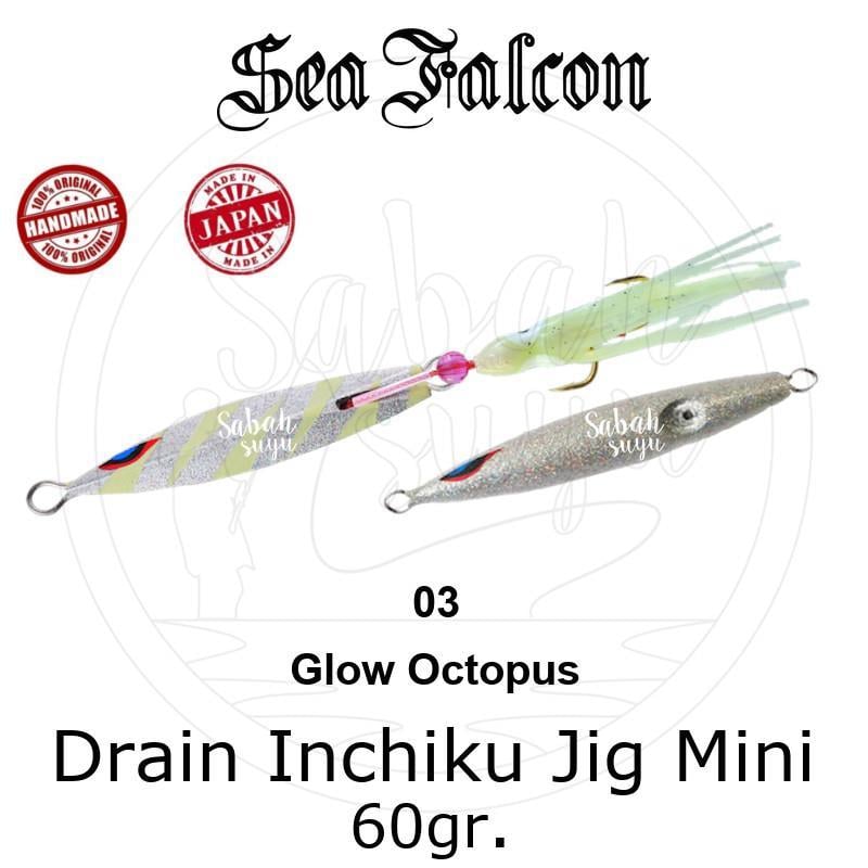 Sea Falcon Drain Inchiku Mini 60gr. 03 Glow Octopus