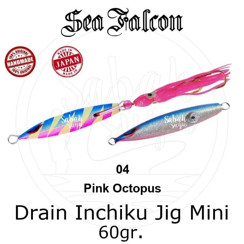 Sea Falcon Drain Inchiku Mini 60gr. 04 Pink Octopus