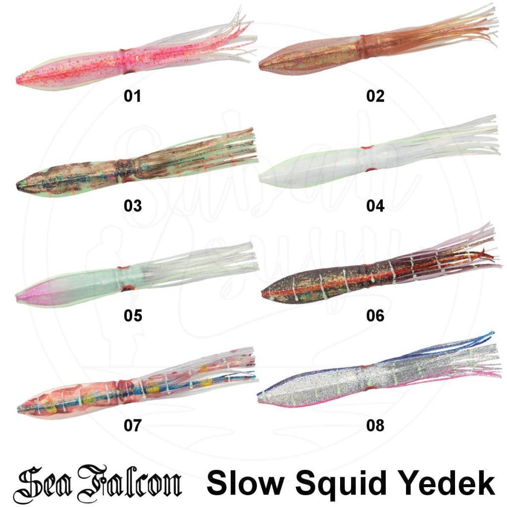 Sea Falcon Slow Squid Yedek Silikon Kalamar 16cm 01