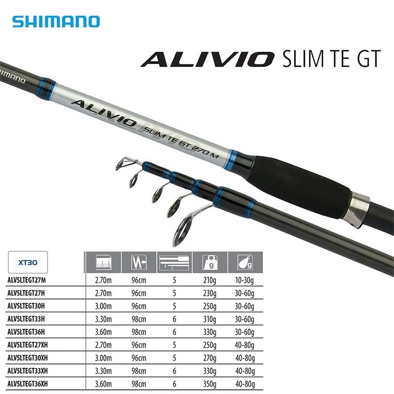 Shimano Alivio Slim TE GT 330H 3.30mt 30-60gr Teleskopik Spin Kamış