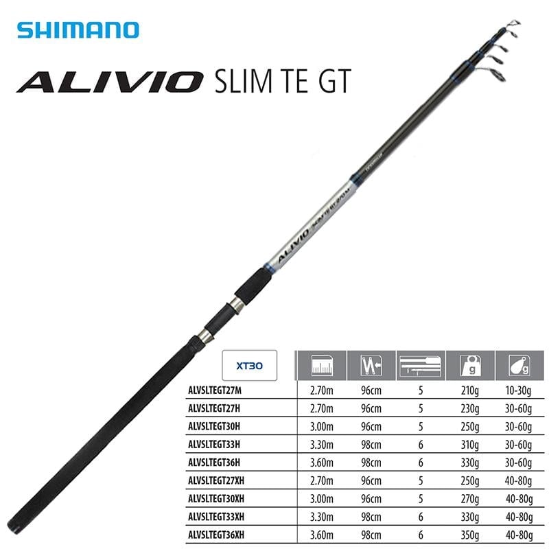 Shimano Alivio Slim TE GT 360XH 3.60mt 40-80gr Teleskopik Olta Kamışı