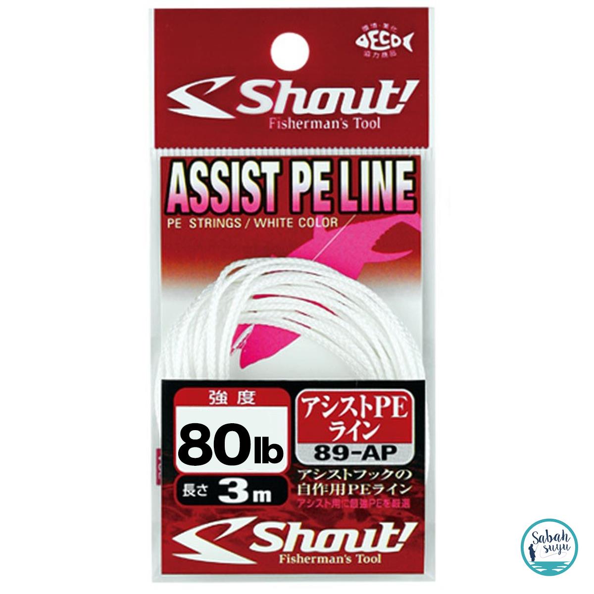 Shout PE Asist İpi 3m Beyaz 80lb