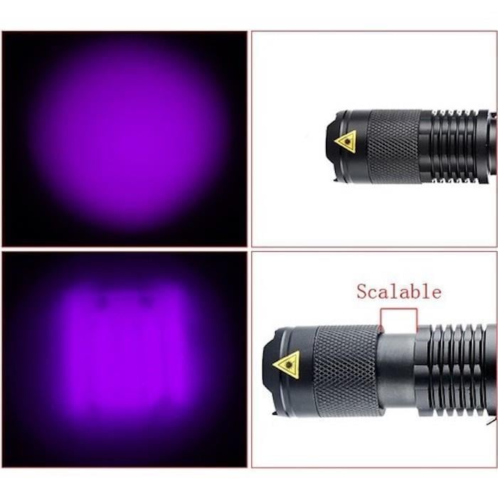 SWAT UV Led Cep Feneri (Mor Işık)