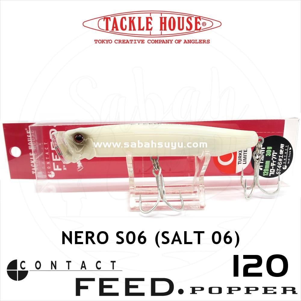 Tackle House Feed Popper 120 Nero S06 (Salt 06)