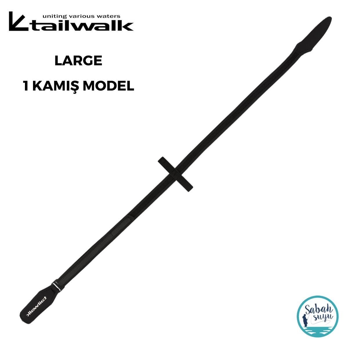 Tailwalk 2 Parça Askılı Kamış Kılıfı Large Siyah