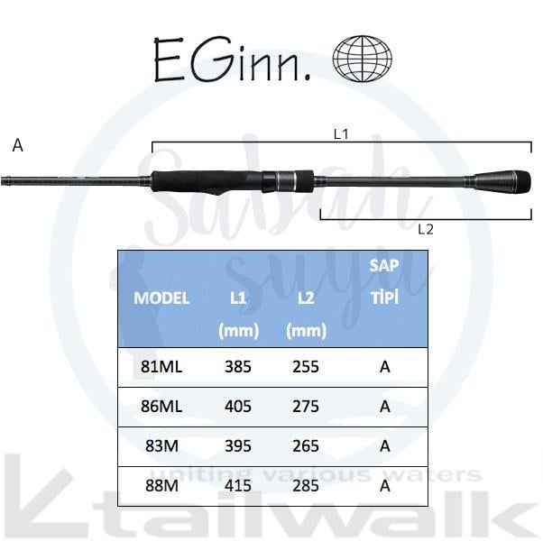 Tailwalk Eginn 86ML Spin Kamış 2.59mt Max.28gr