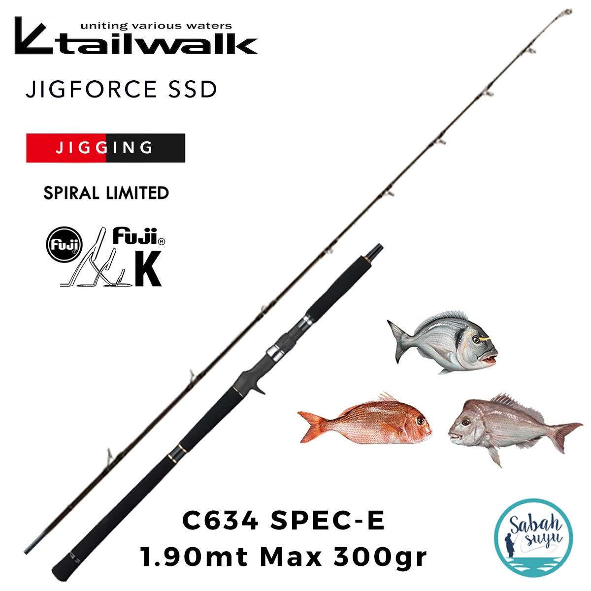 Tailwalk Jigforce SSD C634 SE 1.90mt Max 300gr (S2P) Tetikli Jigging Kamış